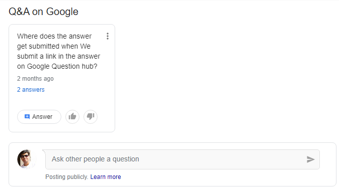 Q&A on Google